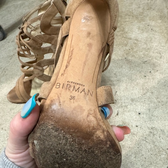 Alexandre Birman Suede Caged Cutout Heel - Picture 7 of 7